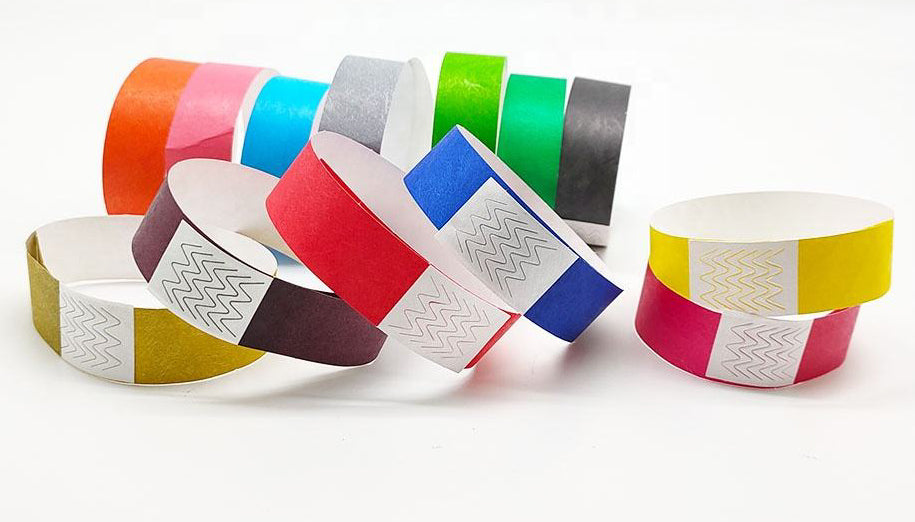 3/4” Tyvek Solid Color Wristbands – 3/4 Inch Tyvek Band