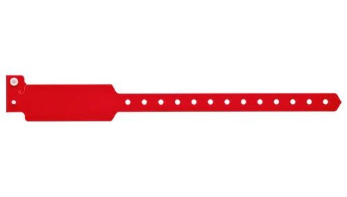 Custom Plastic Wristbands – Wide Face Band